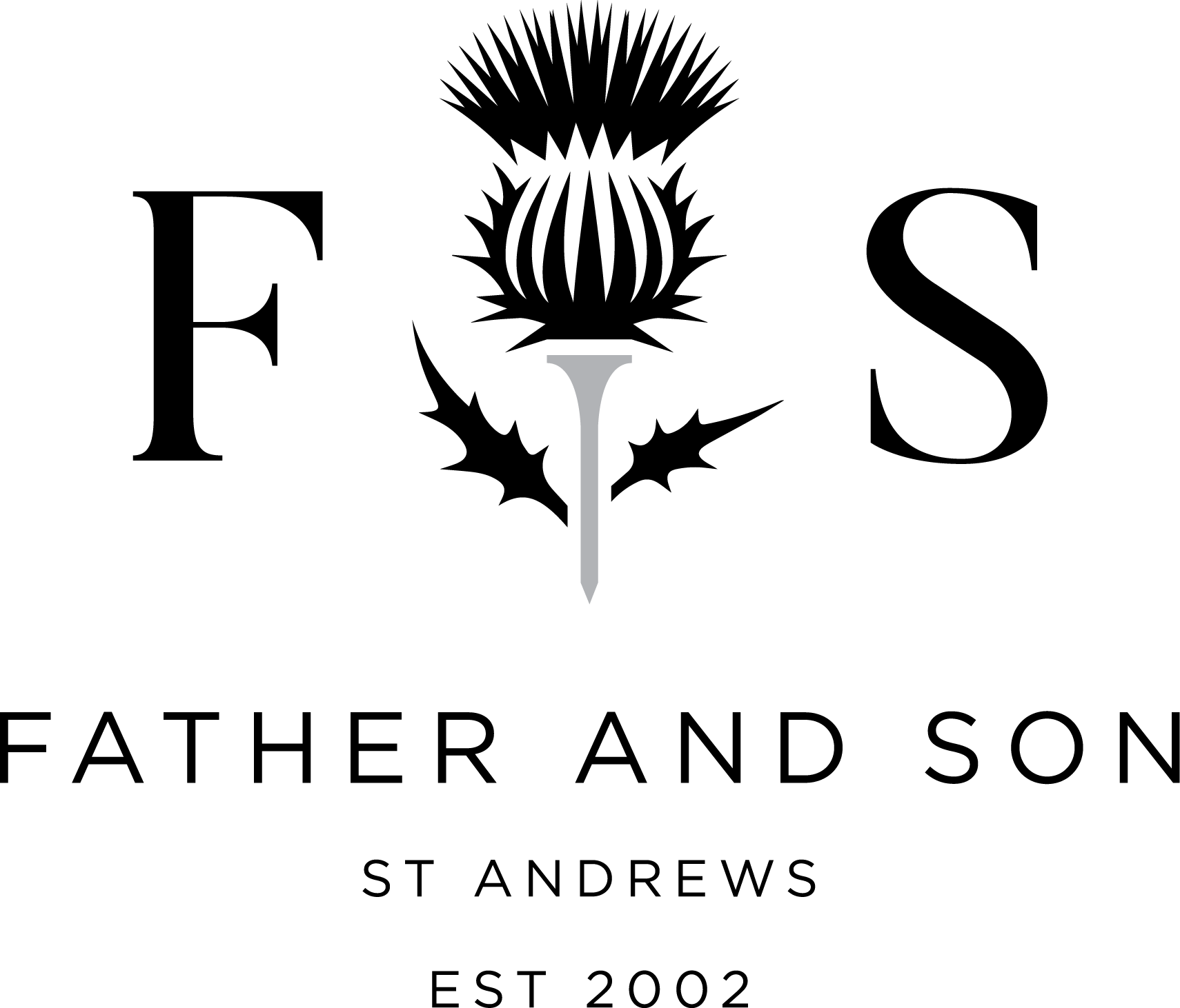 The Experience Golf Father and Son logo colour.
