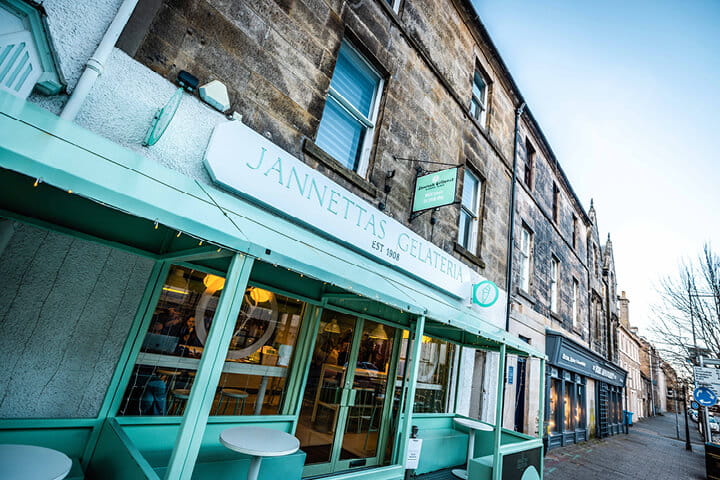 The famous ice cream shop in St Andrews