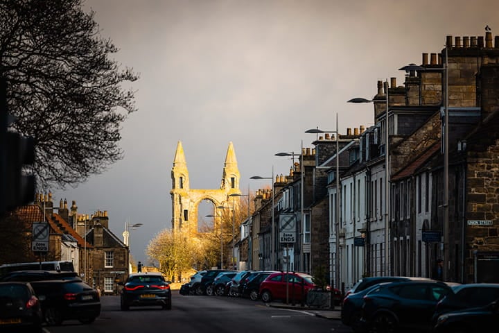 Exploring St Andrews town and St Andrews castle as a non-golfer