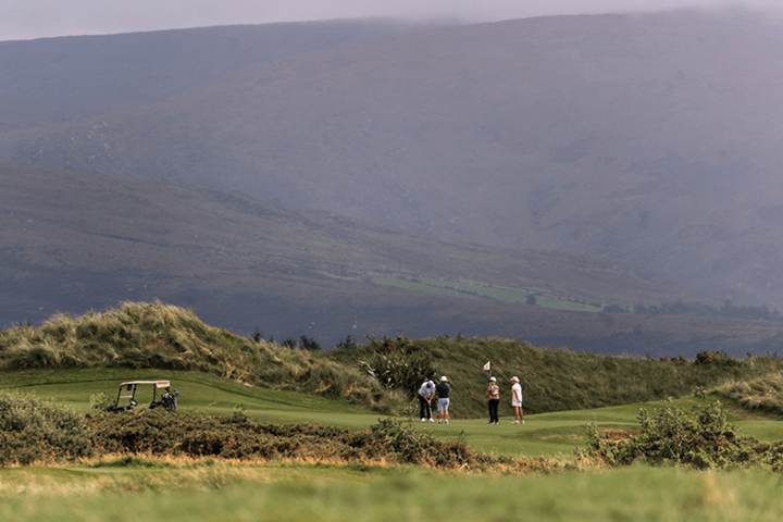Guests playing gold at Waterville Golf Links in Ireland 