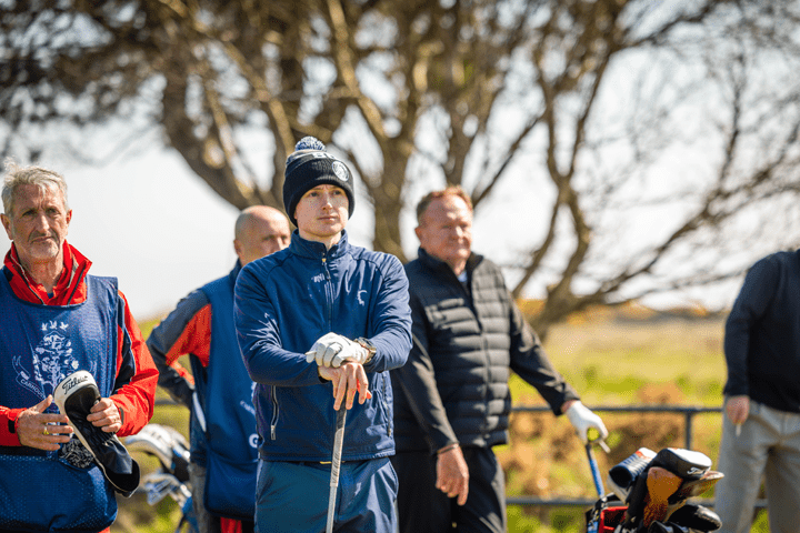 The Experience Golf Guests waiting to tee of at Carnoustie Golf Links