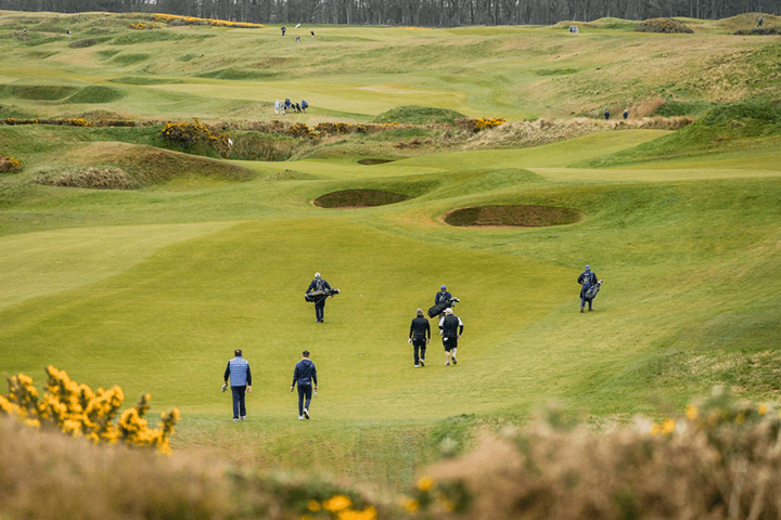 Father and Son groups at Kingsbarns in St Andrews, Scotland