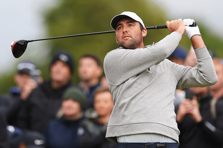 Scottie Scheffler at the Dunhill Scottish Open