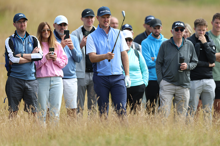 Justin Rose in St Andrews at the Dunhill Golf Links