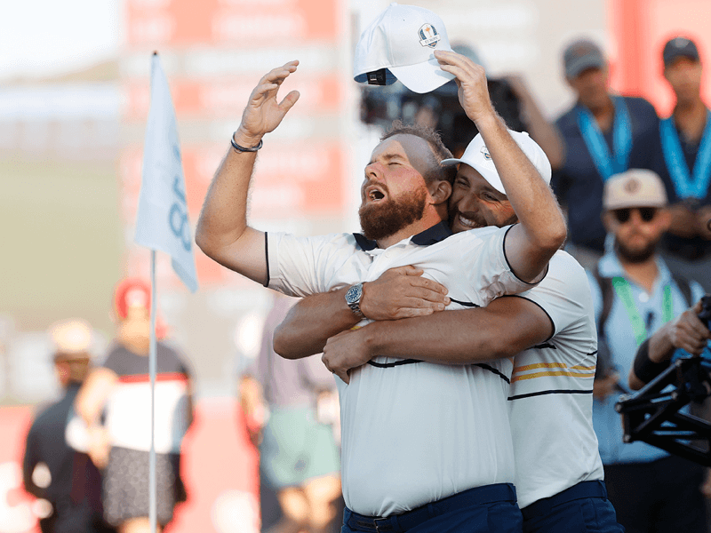 Shane Lowery team Europes winning moment in the 2025 Ryder Cup
