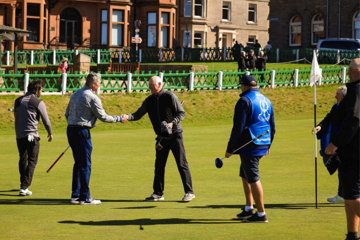 Father and Son participants on the Old Course St Andrews 2023.