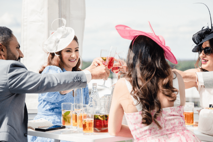 Guests enjoying hospitality at Royal Ascot 2025.