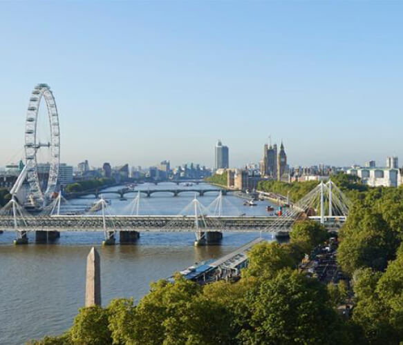The view of London from The Savoy