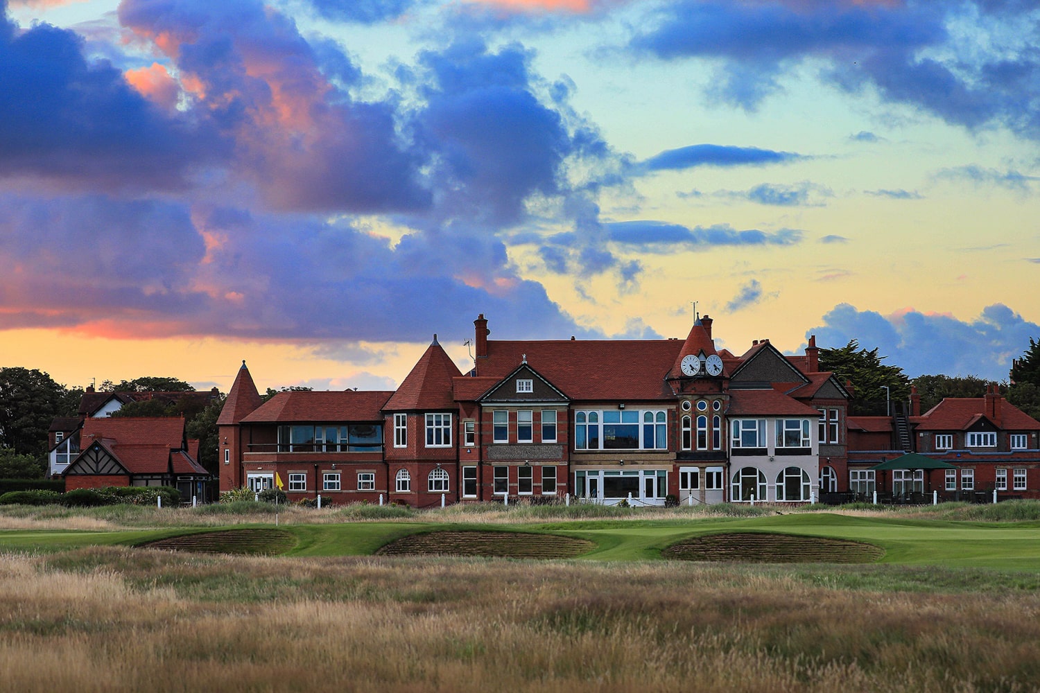 The Clubhouse at Royal Liverpool Golf Club.