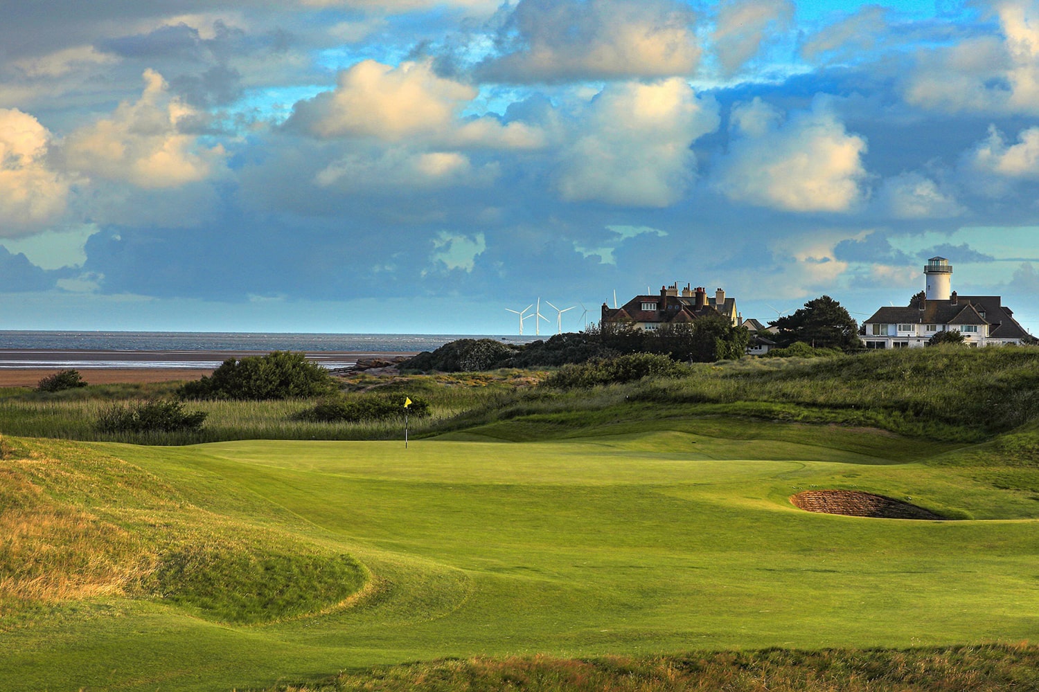 Bunker at the Royal Liverpool Golf Club.