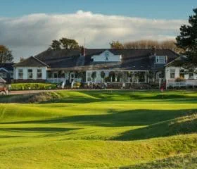 The Clubhouse at Southport and Ainsdale Golf Club in Liverpool, England.