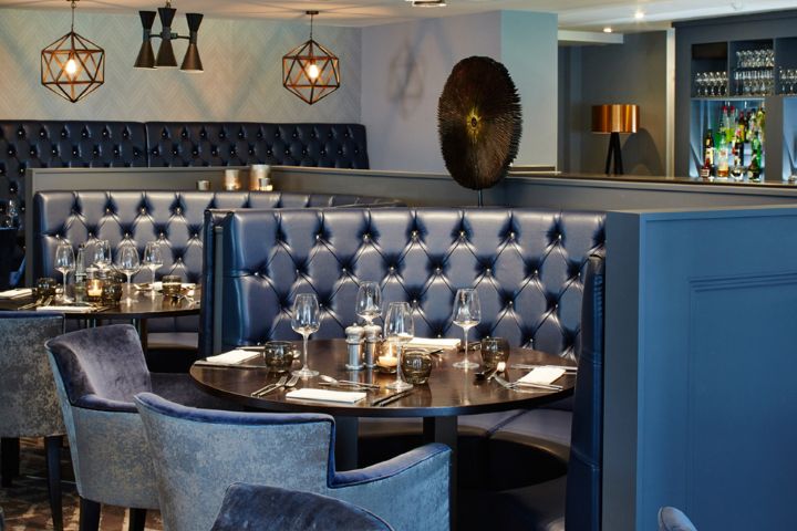 An elegant bar and restaurant at Formby Golf Club