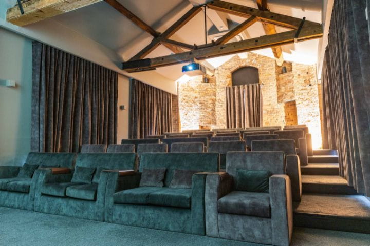 Private cinema room at Hope Street Hotel.