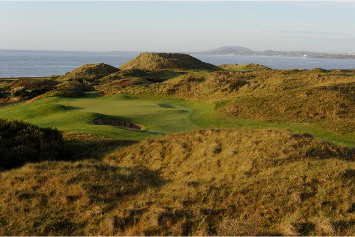 Rolling landscapes of the European Club golf course, Ireland
