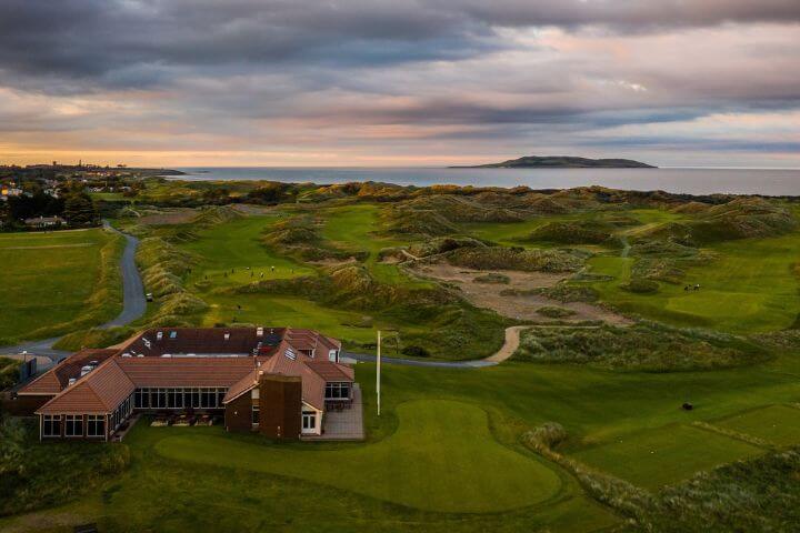 Inland view of The Island golf course, Ireland