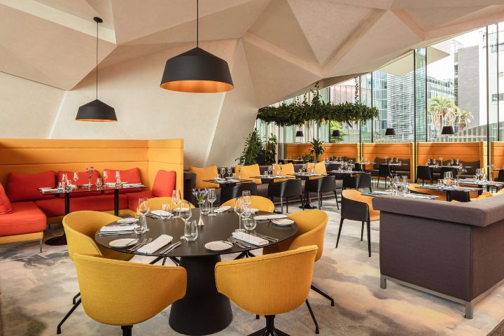 The Marker Hotel Dublin restaurant interior image, dining.