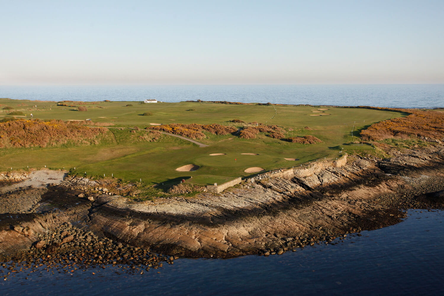 Ardglass Golf Club in Northern Ireland, coastal view.