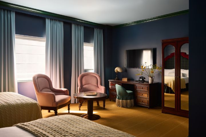 Suite bedroom at the Portrush Adelphi.