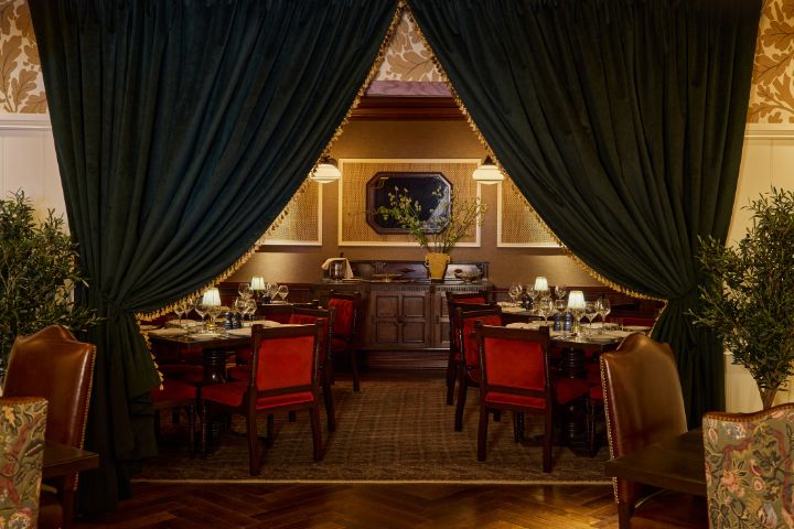 The dining room at Portrush Adelphi Hotel, ireland.