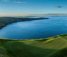 Crystal clear waters at Old Head of Kinsale golf links, Killarney.