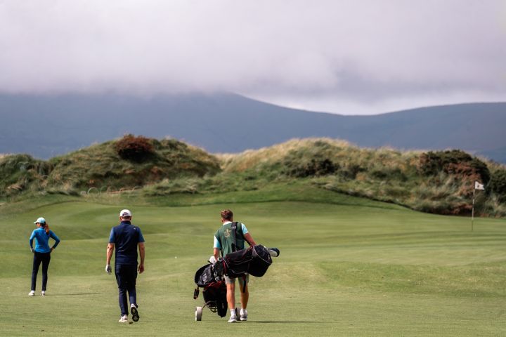 Caddies on Waterville golf course in August 2025.
