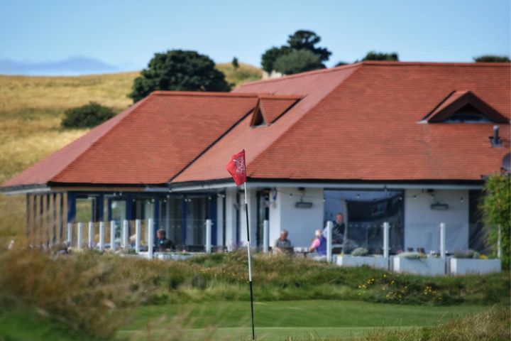 Closer to the golfing action at Gullane No.1 golf course