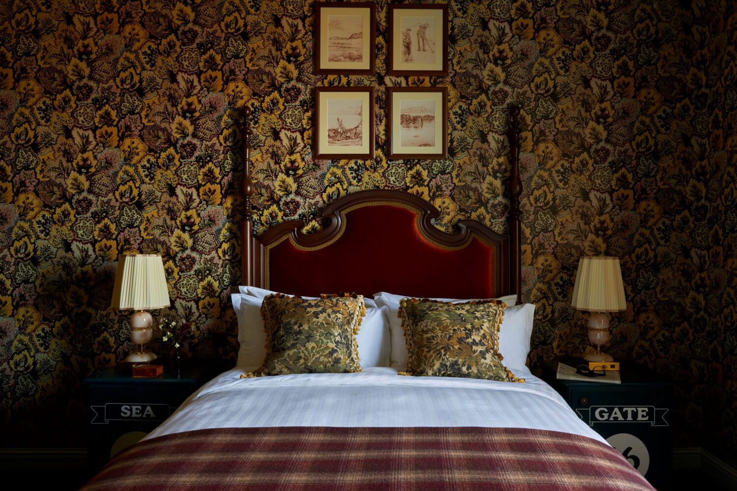 The bedrooms at the Marine North Berwick Boutique Hotel in Scotland