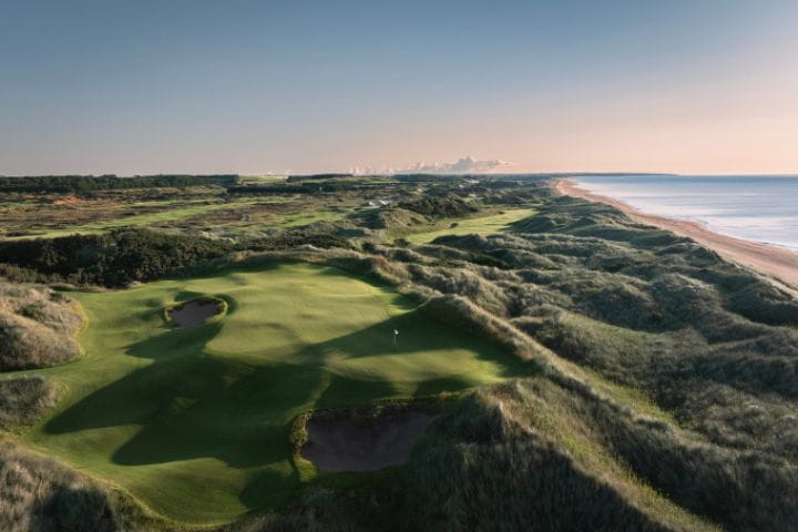 Dusk at the Trump International New Course in Aberdeenshire.