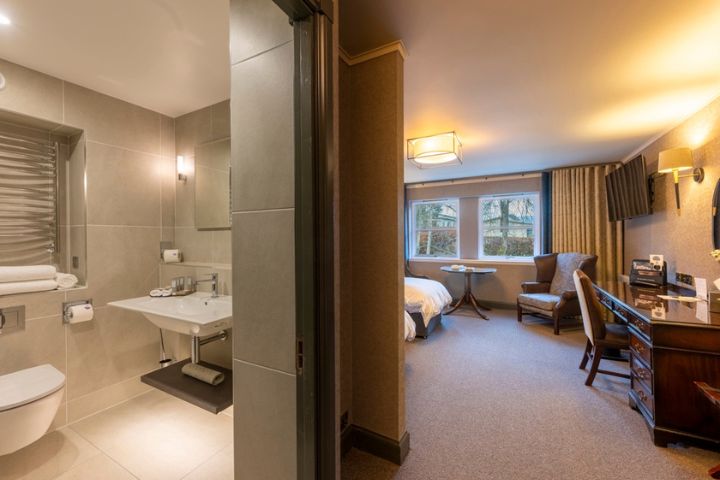En suite bedroom at The Marcliffe, Aberdeen.