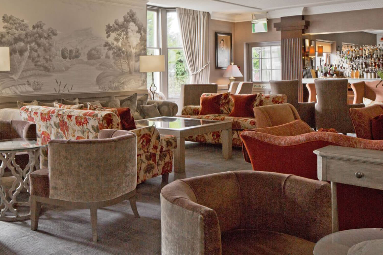 The Dining Room at The marcliffe Hotel.