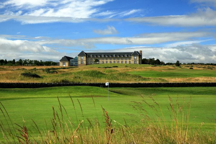 Fairmont Hotel St Andrews looking over the Torrance Course.