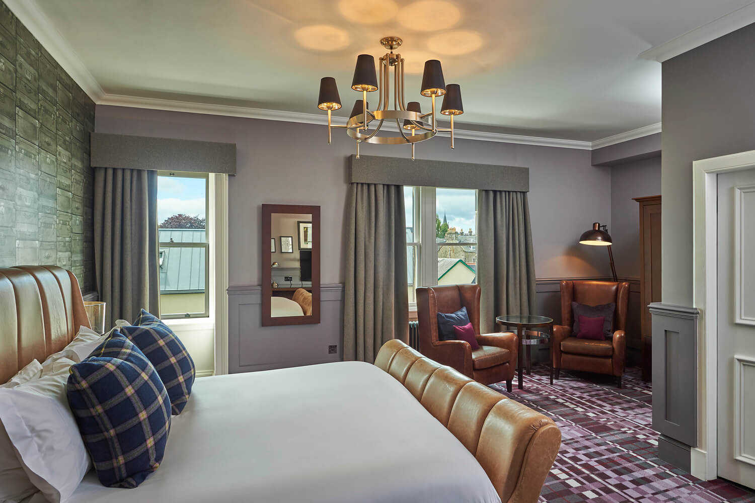 The bedroom at Hotel du Vin in St Andrews Scotland 