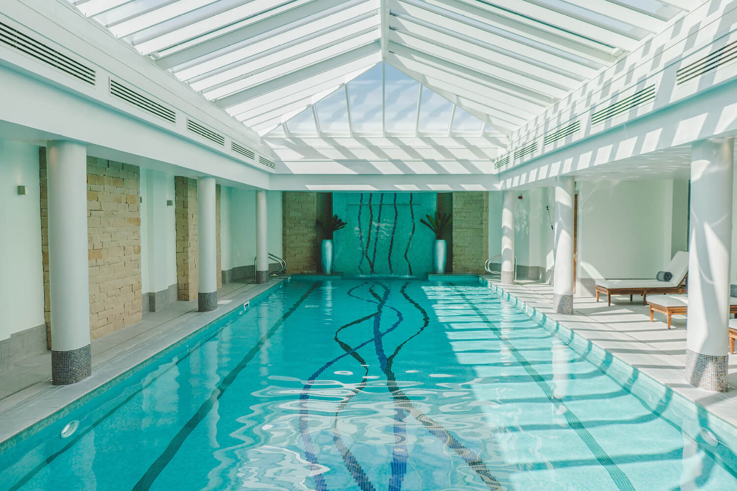 The spa and pool area at The Old Course Hotel in St Andrews Scotland