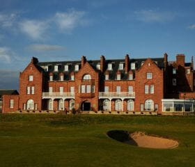 The Marine Troon Hotel from the gardens