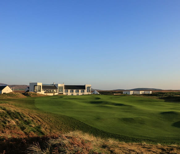 The Machrie Hotel from the golf course
