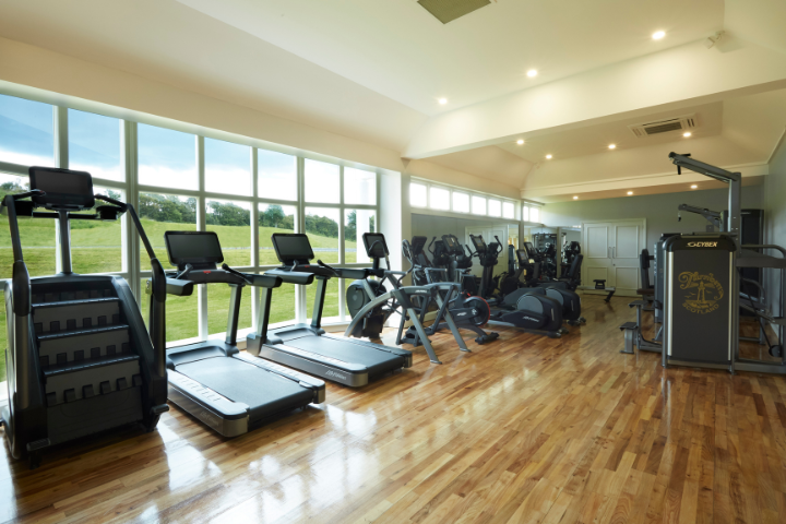 Gym facilities at the Trump Turnberry Resort, Scotland,