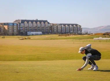 Golfer on the Old Course, St Andrews