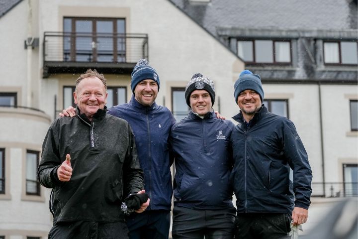 Teams enjoying the golf at the annual Father and Son Tournament by The Experience Golf.