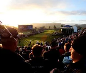 European fans at the 2025 Ryder Cup, NY.