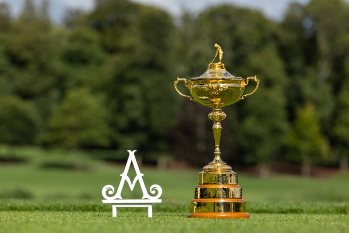 The Ryder Cup trophy at Adare manor, County Limerick, ireland.